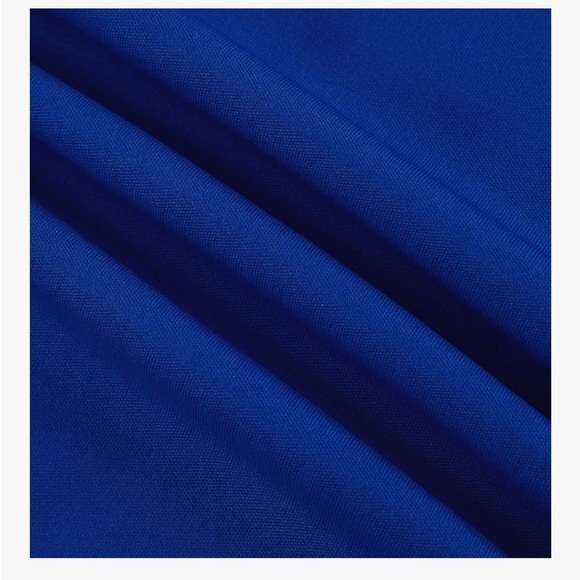 Stretchy Long Sleeve 2 Piece Set Blue Tracksuit - Picture 4 of 9